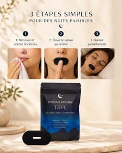 Ruban buccal Noctera – accessoire pour favoriser la respiration nasale