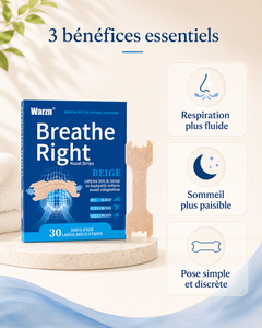 Bandelettes nasales sommeil – visuel de respiration nasale